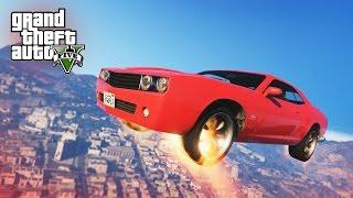 CRAZY CAR JETPACK MOD! - (GTA 5 Funny Moments)