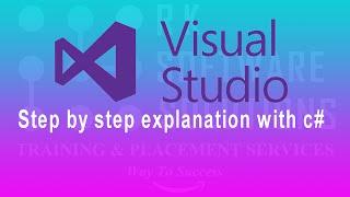 Visual Studio step by step Explanation with c# code | c# tutorials