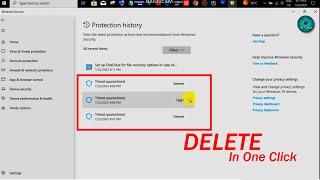 How to Clear Windows Defender Protection History in Windows 10