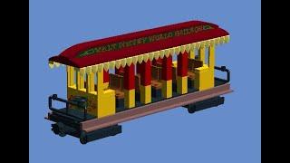 How To Build A Lego Walt Disney World Railroad Yellow Passenger Car 1/2