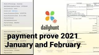 Dailyhunt Payment Proof Real 2021  || Dailyhunt Earning Proof || dh Creator 2021