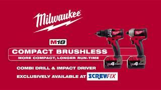 18V M18 Brushless Twin Pack  | Screwfix