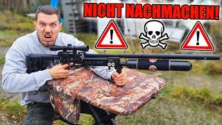 Was passiert, wenn ich 5 SCHUSS auf EINMAL ins NEUE 156 JOULE STARKE SNIPER LUFTGEWEHR LADE?