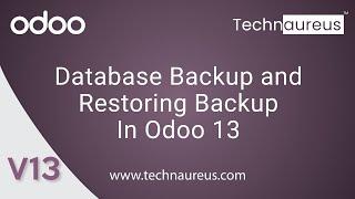 How to Backup/Restore Database on Odoo 13 | Odoo  13 Database