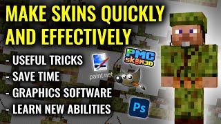 Make Skins Quickly and Effectively | Minecraft Skin-making Tutorial #Skintorials