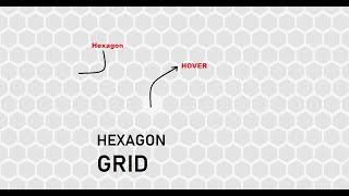 pure CSS hexagon grid