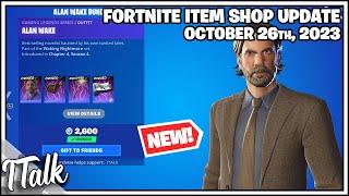 Fortnite Item Shop *NEW* ALAN WAKE SKIN! [October 26th, 2023] (Fortnite Battle Royale)