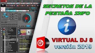 secretos de la pestaña INFO en Virtual dj 8