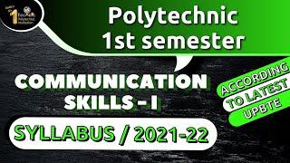 Communiocation Skills - I | UP Polytechnic FIRST Semester | Syllabus 2021-22 review | AS TECHNIC