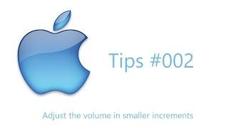 OSX Tips #2 Adjust the volume in smaller increments