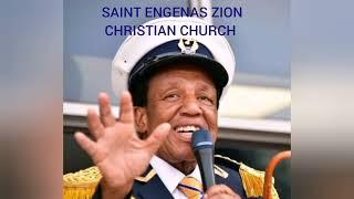 Bishop Engenas Joseph Lekganyane singing with the congregation at ST ENGENAS ZCC MORIA (HOLY CITY)