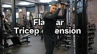 Flat Bar Tricep Extension Tutorial | MargaFitness