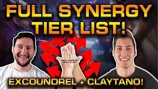 FULL SYNERGY/COMPOSITION TIER LIST - Excoundrel + Claytano  | Auto Chess Mobile | 3 June 2019