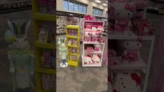 Valentines Day Decorations and Easter Decorations and an Easter Bunny and Hello Kitty Toys 2/4/25