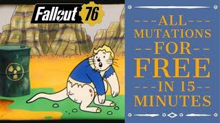 ALL Mutations for FREE in 15 minutes, beginners guide - 2024 still works - Fallout 76