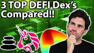 Defi DEXs Compared: Uniswap vs. Curve vs. Balancer ‍