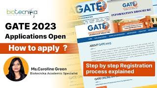 GATE 2023 Application Step By Step Registration Process Explained