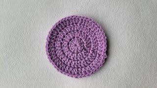 How To Crochet Coaster - Double Crochet Repeat 