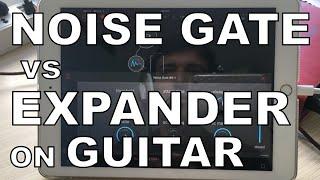 Noise Gate vs Expander on distorted guitar