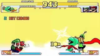 NICK54222 MUGEN: Marvin the Martian and Duck Dodgers VS Super Mario and Super Luigi