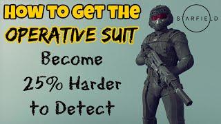 Starfield Operative Suit - Stealth Suit - 25% Harder to Detect - Stealth Build Apparel