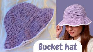 Easy&Quick Crochet BUCKET HAT tutorial/(easy for beginners)