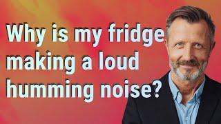 Why is my fridge making a loud humming noise?