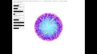 Particle system with GUI in openFrameworks