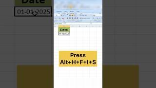 How to Enter Dates Quickly in Excel #exceltips #exceltricks #msoffice #exceltutorial