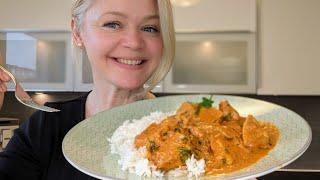 Indisches Butter Chicken aus dem Ofen! Soo lecker und einfach! Indisch Hähnchenbrust Gericht Rezept