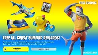 How To COMPLETE ALL SWEAT SUMMER QUEST CHALLENGES in Fortnite! (Free Rewards Quests)