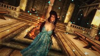 Elder Scrolls V  Skyrim - Dance Together - MMD - Deep Blue Town