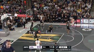 FlightReacts To LAKERS at SPURS | EMIRATES NBA CUP  FULL GAME HIGHLIGHTS | November 15, 2024!