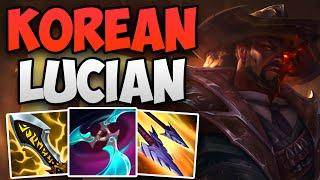 KOREA RANK 1 ADC DOMINATES WITH LUCIAN! | CHALLENGER LUCIAN ADC GAMEPLAY | Patch 14.10 S14