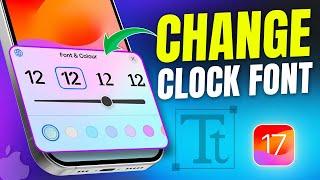 How to Change Clock Font on iPhone Lock Screen | Customise Clock Font Style on iPhone