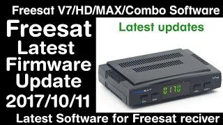 Freesat V7 HD|MAX|Combo| Software Update 2017/10/11 Freesat.cn