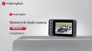 How to Install Motorbike Dash Cam Front and Rear| Mercylion M3500