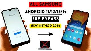 All Samsung FRP Bypass/Unlock - New Method 2024Google Account Bypass Android 11/12/13/14 Without Pc