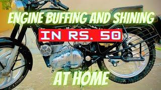 How to nickle and shine your bullet at home in just Rs. 50 || buffer your bullet at home