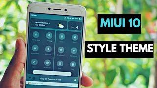 Miui 10 Style Themes - ft Redmi 4 | Unique look 2018