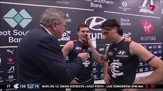 Ollie Hollands & Blake Acres (1/2) - Roaming Brian - AFL Round 15 2024 - Carlton vs Geelong