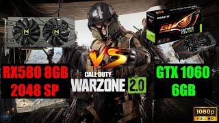 RX580 8GB 2048SP vs GTX1060 6GB - WARZONE 2.0 (Competitive Settings 1080p)