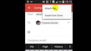 How to send attachment in Gmail Android App