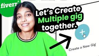 How to Create Multiple gig on fiverr | Let's Create!