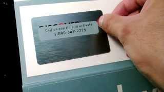 discover card credit card unboxing