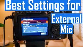 Best Audio Settings for DSLR Camera When Using an External Mic for Minimum Noise