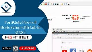 FortiGate Firewall Basic setup with Lab in GNS3 | Video# 2 | Networkforyou