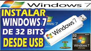INSTALAR WINDOWS 7 | 32 BITS | DESDE USB | RAPIDO | FACIL 