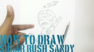 How to draw sugar rush sandy | Brawl stars