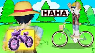 I PRETENDED TO BE A NOOB IN BIKE PARKOUR OBBY ROBLOX